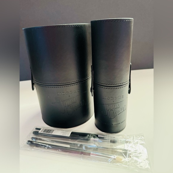 Morphe Other - Brand New MORPHE + James Charles faux leather Snap case + set of brushes